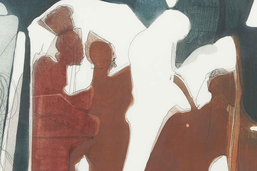 S. Marchetti Artist's Proof Mezzotint on Paper "Rupers"