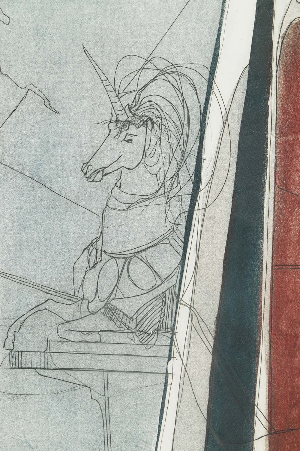 S. Marchetti Artist's Proof Mezzotint on Paper "Rupers"