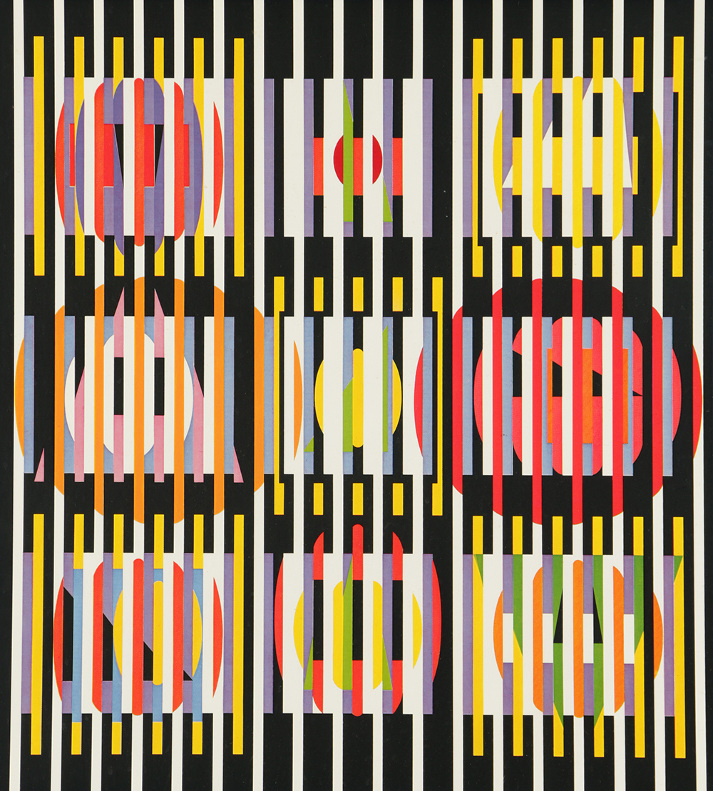 Yaacov Agam Offset Lithograph Exhibition Poster for Judith L. Posner Fine Arts