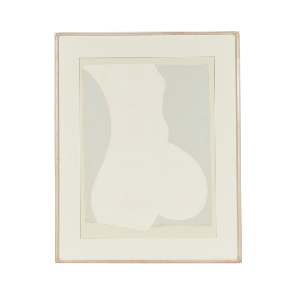 Preston Limited Edition Embossed Print on Deckle Edge Paper "Nude #2"t