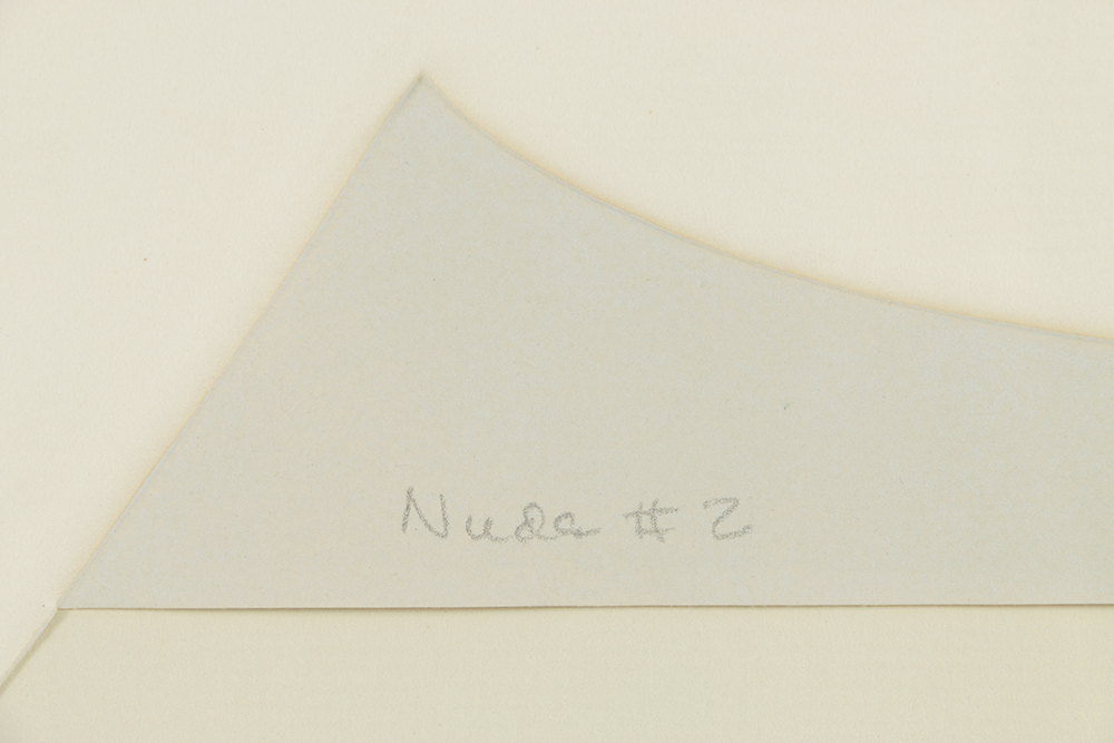 Preston Limited Edition Embossed Print on Deckle Edge Paper "Nude #2"t