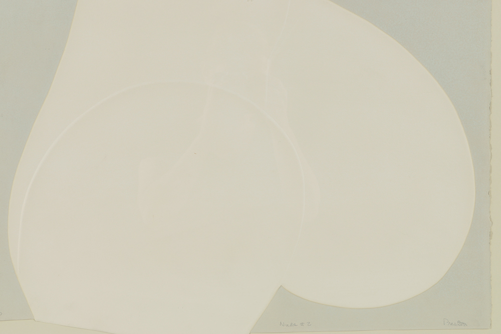 Preston Limited Edition Embossed Print on Deckle Edge Paper "Nude #2"t