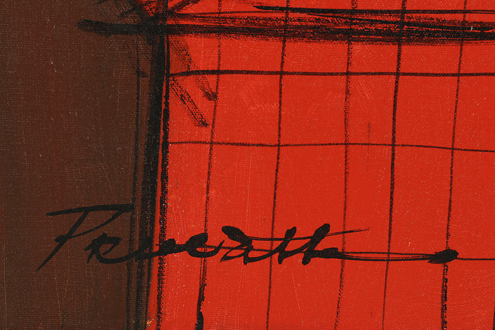 Signed Oil Painting on Canvas of a Clown