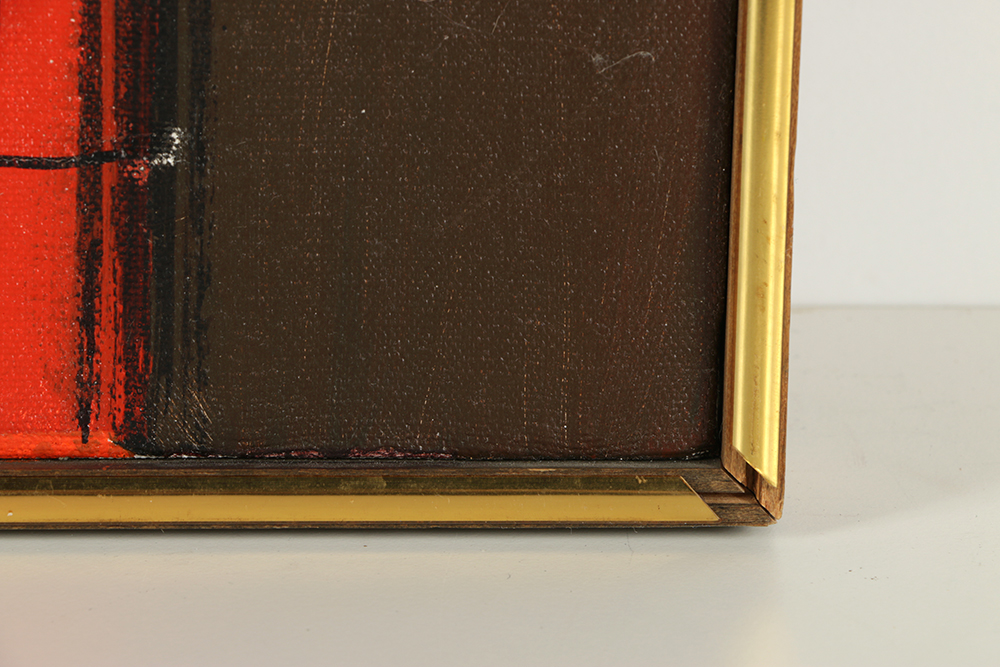 Signed Oil Painting on Canvas of a Clown