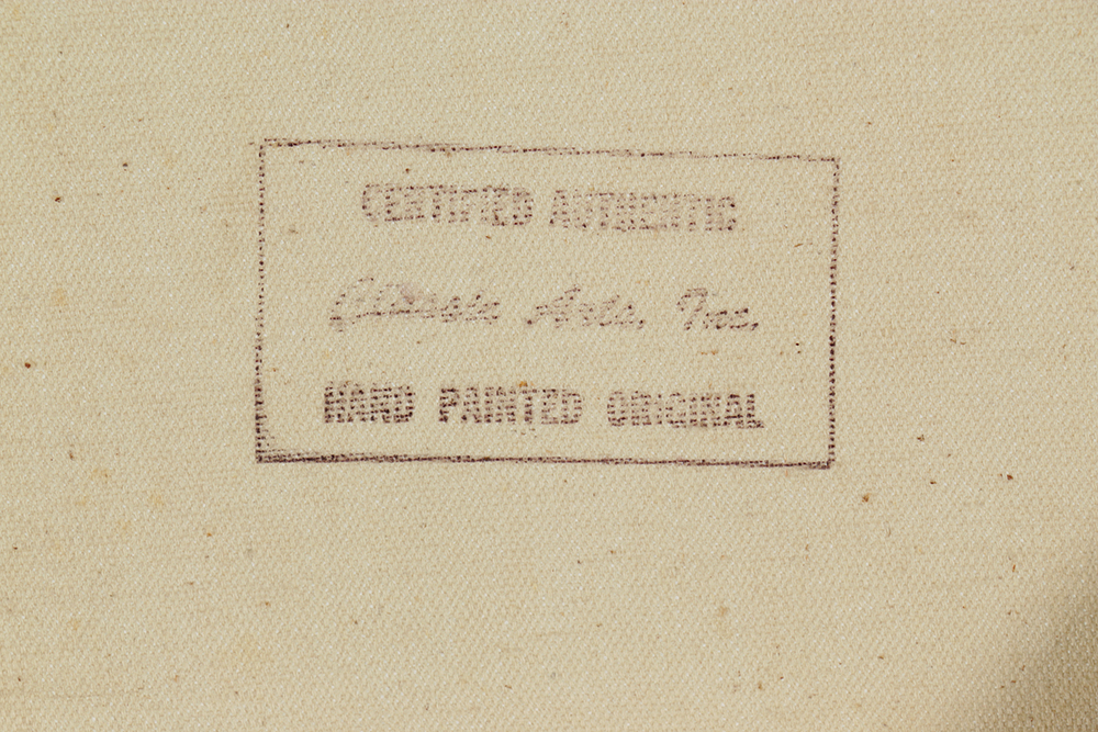 Signed Oil Painting on Canvas of a Clown