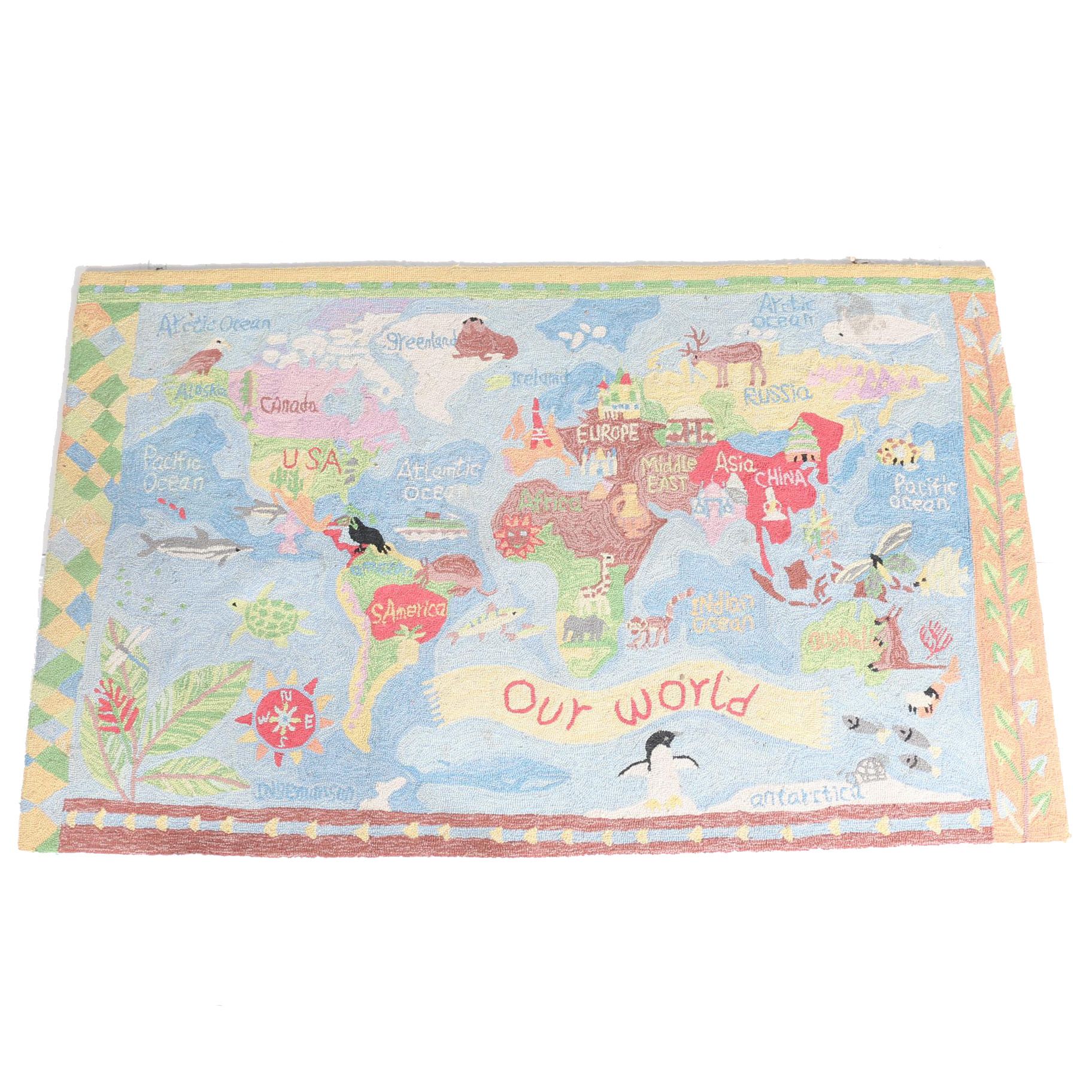 Hand-Tufted Oopsy Daisy Pictorial Children's Area Rug
