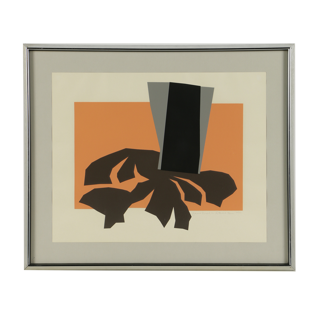 Harold Krisel Limited Edition Lithograph on Paper "Extended Form"