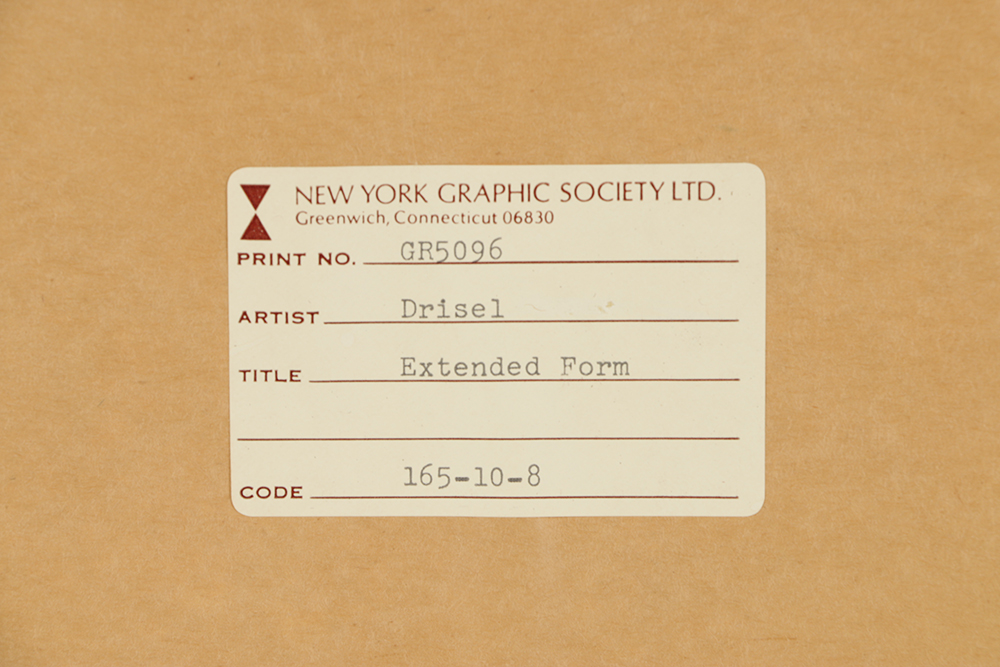 Harold Krisel Limited Edition Lithograph on Paper "Extended Form"