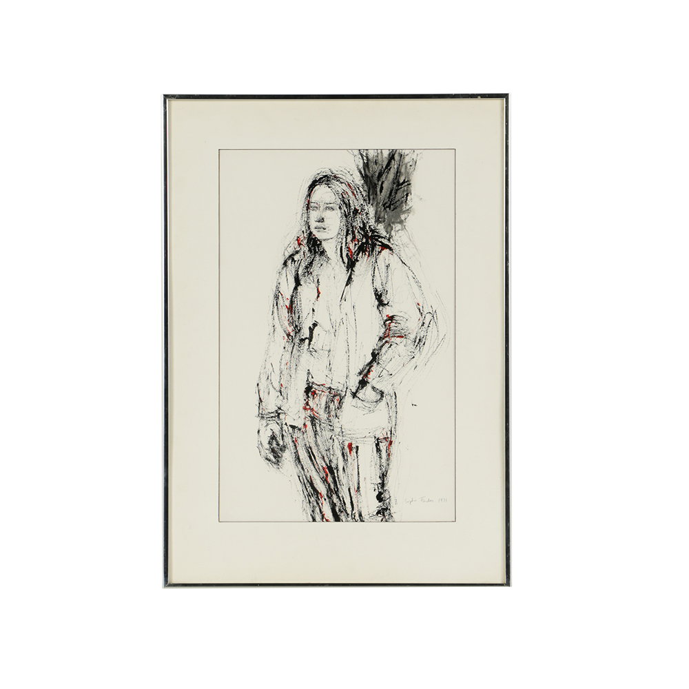 Sophie Fordon Mixed Media on Paper Portrait of a Woman