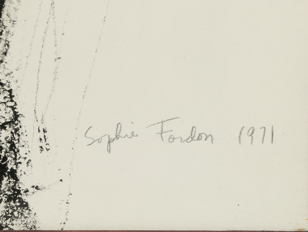 Sophie Fordon Mixed Media on Paper Portrait of a Woman