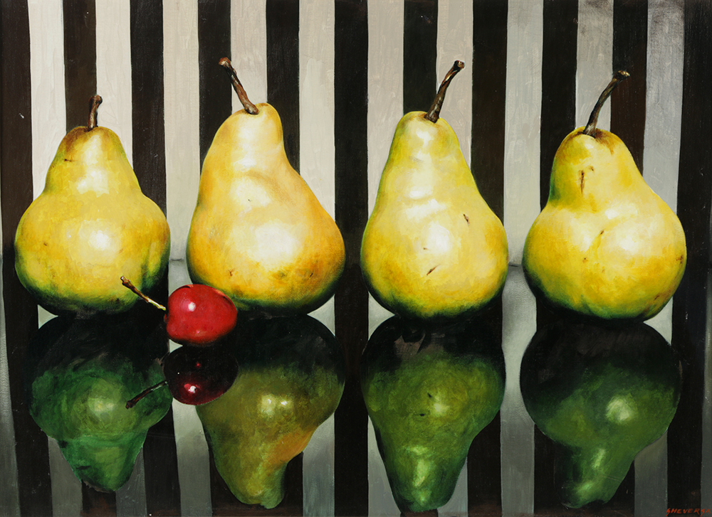 Alexander Sheversky Acrylic Painting on Canvas Fruit Still Life