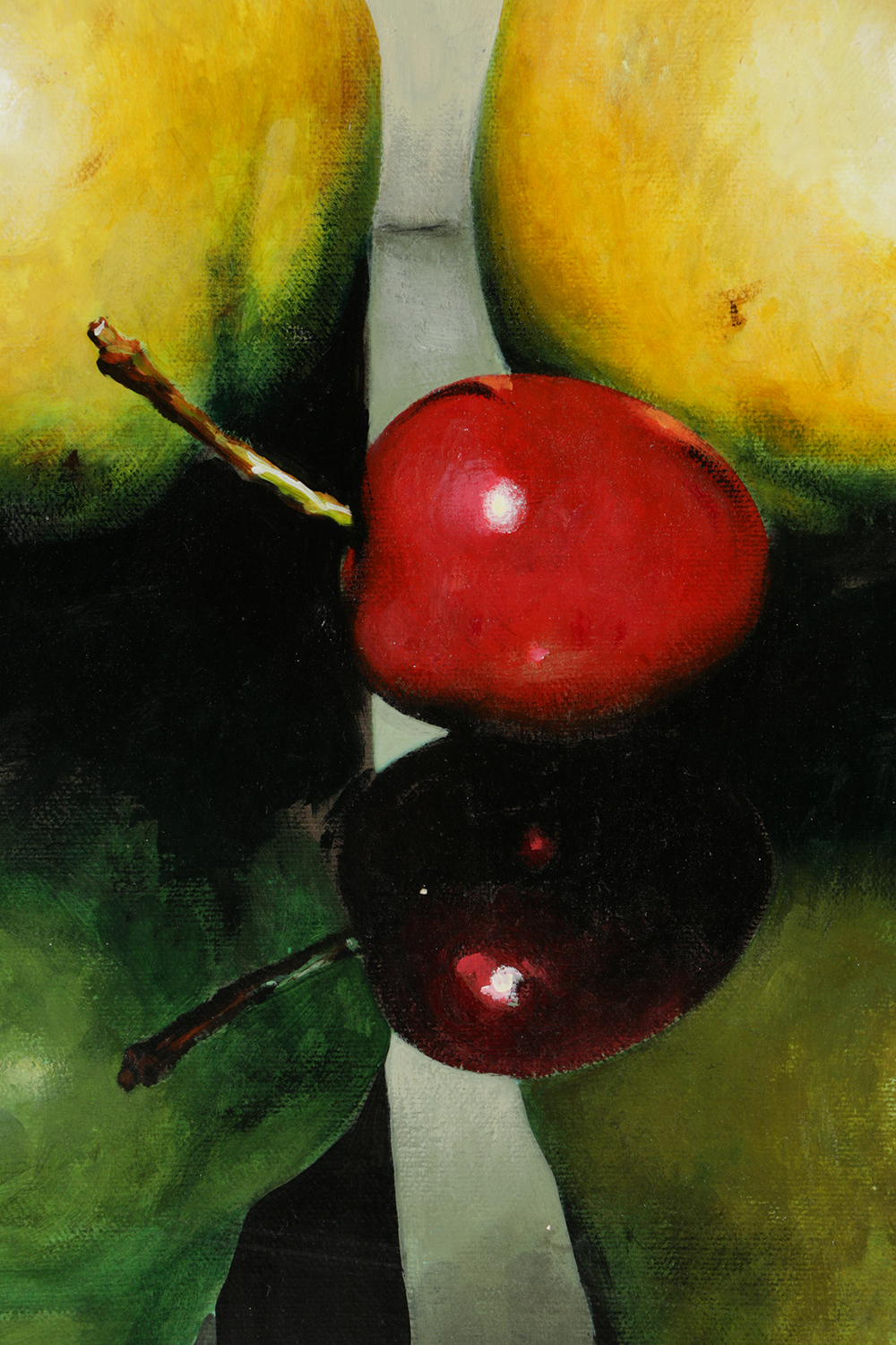 Alexander Sheversky Acrylic Painting on Canvas Fruit Still Life
