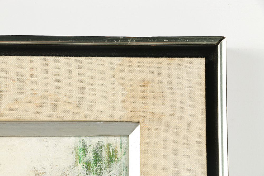 Oil Painting on Canvas of Seaside Building with Boat