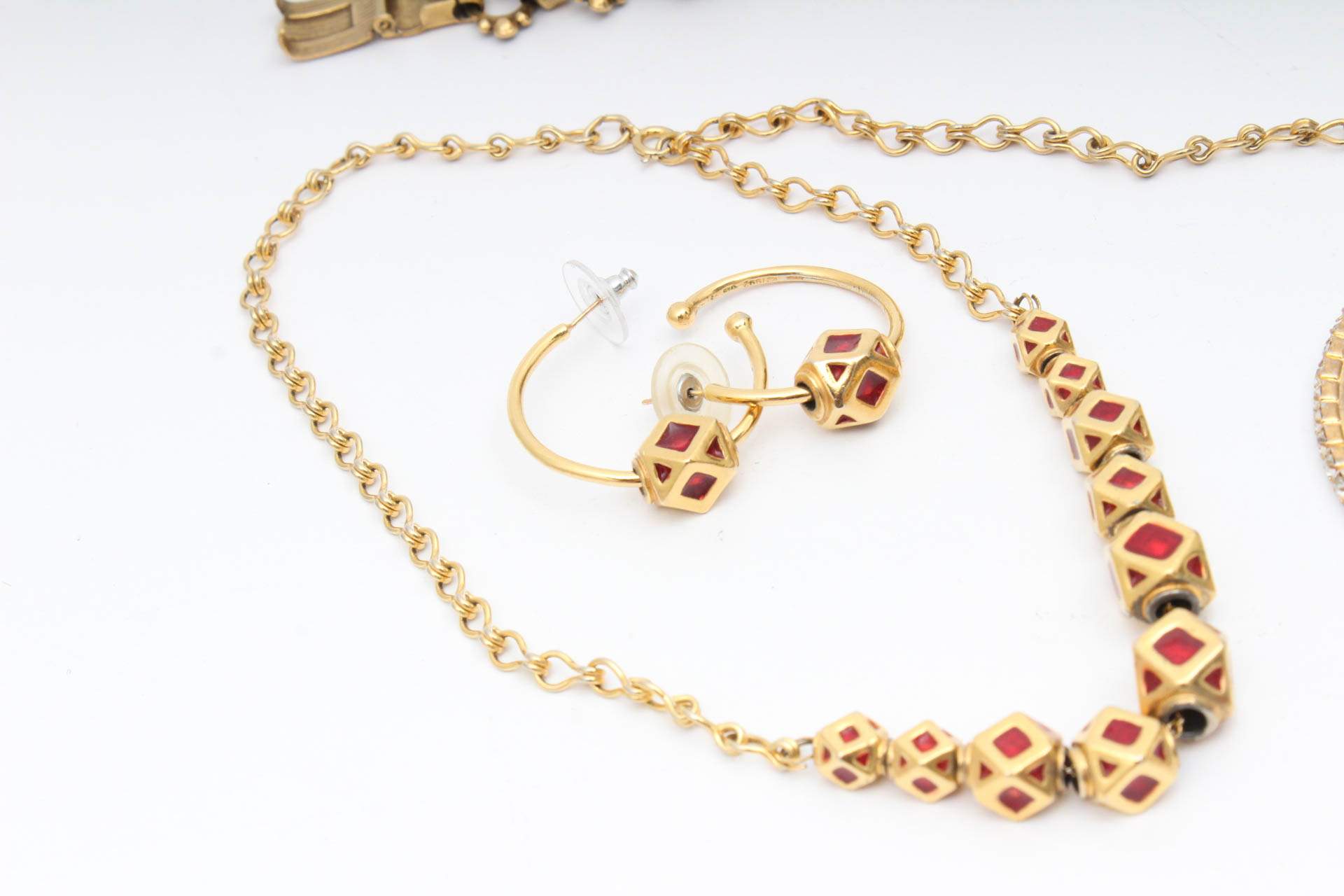 Golden Array of Costume Jewelry
