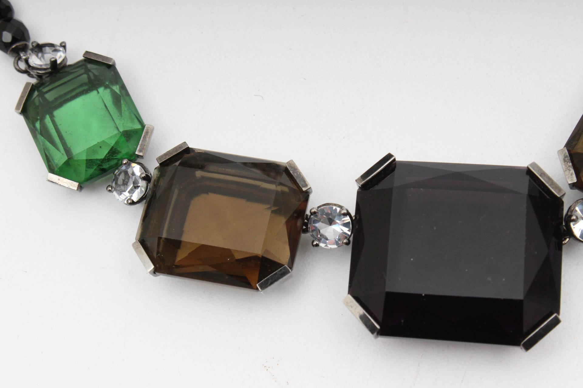 Armani Sterling Silver Statement Necklace