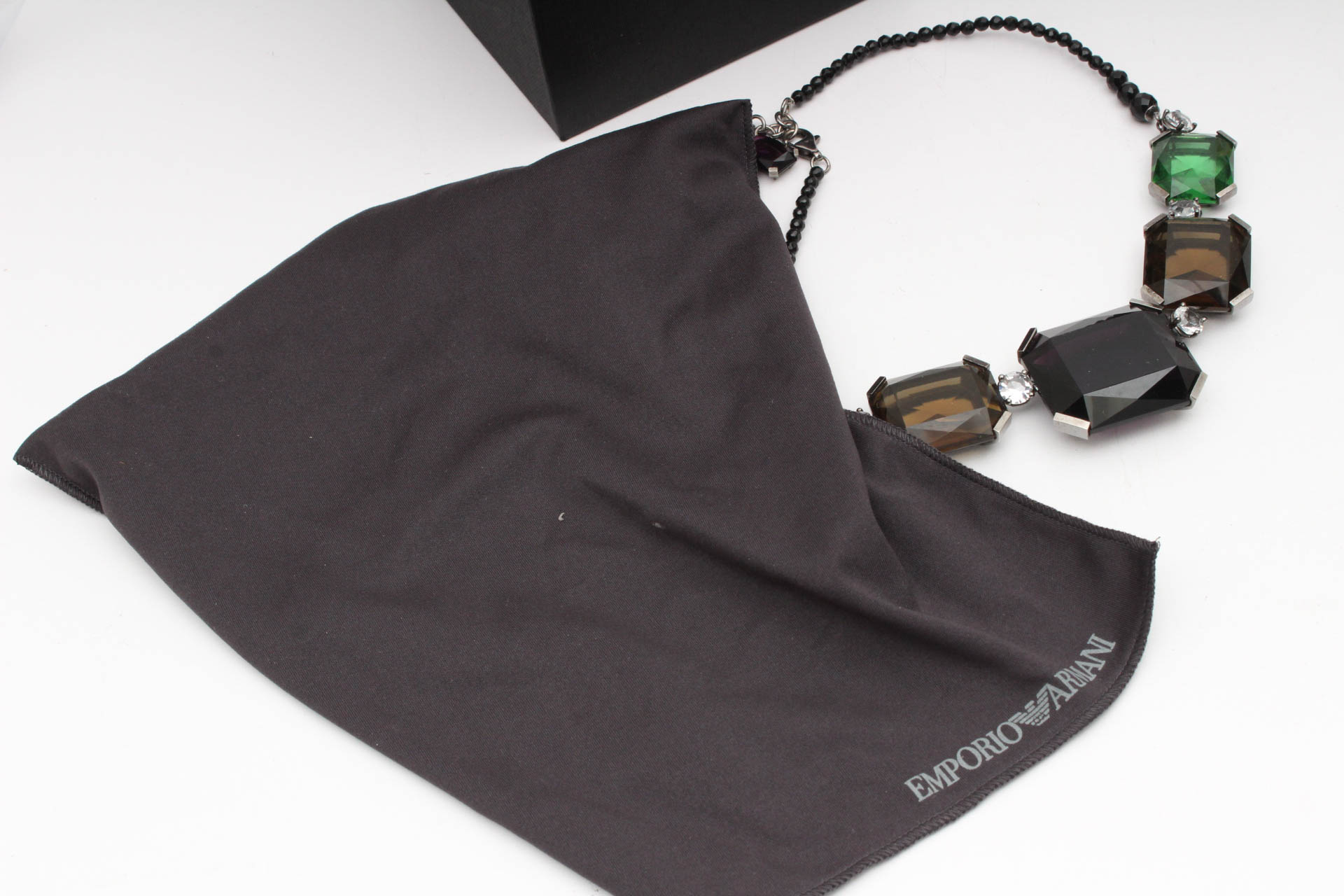 Armani Sterling Silver Statement Necklace