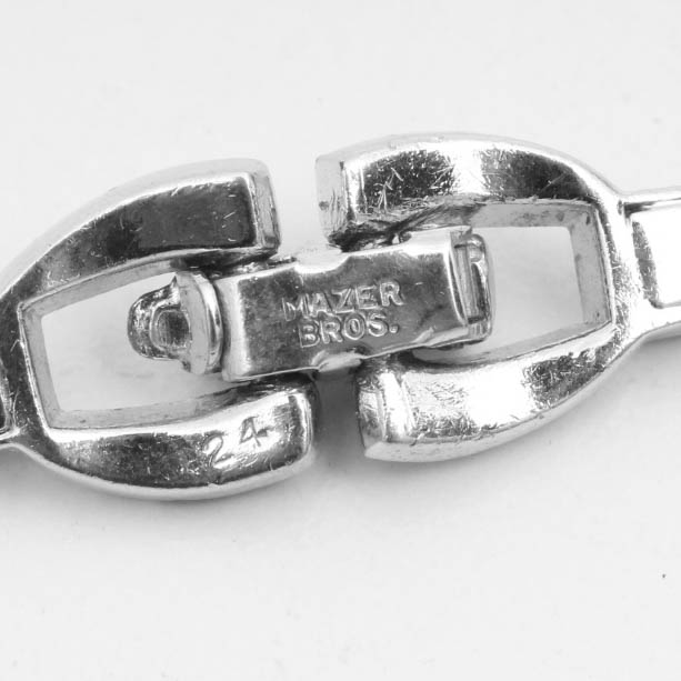 Vintage Mazer Brothers Rhinestone Choker and Earrings