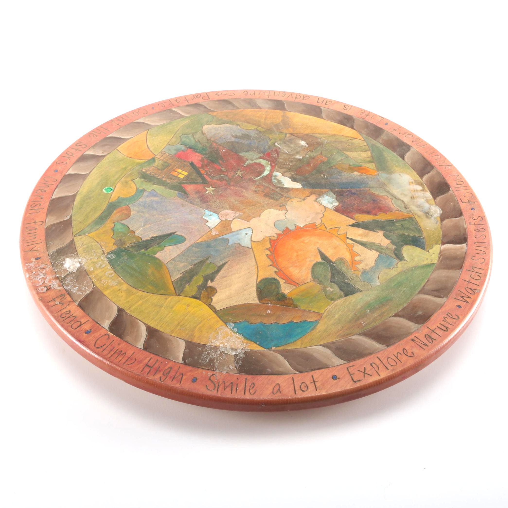 Sticks Artisan-Designed Lazy Susan