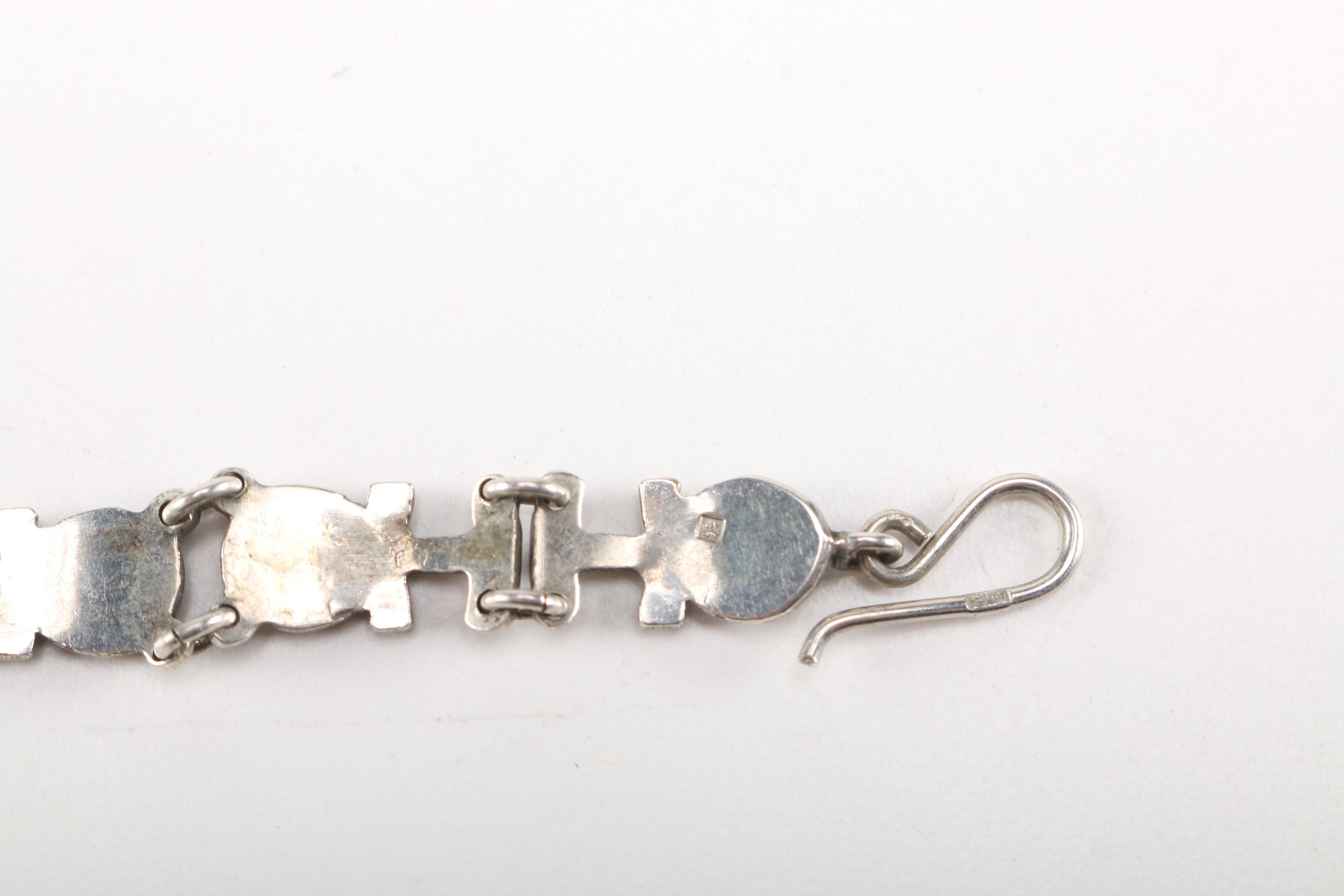 800 Silver Bracelets and Necklace