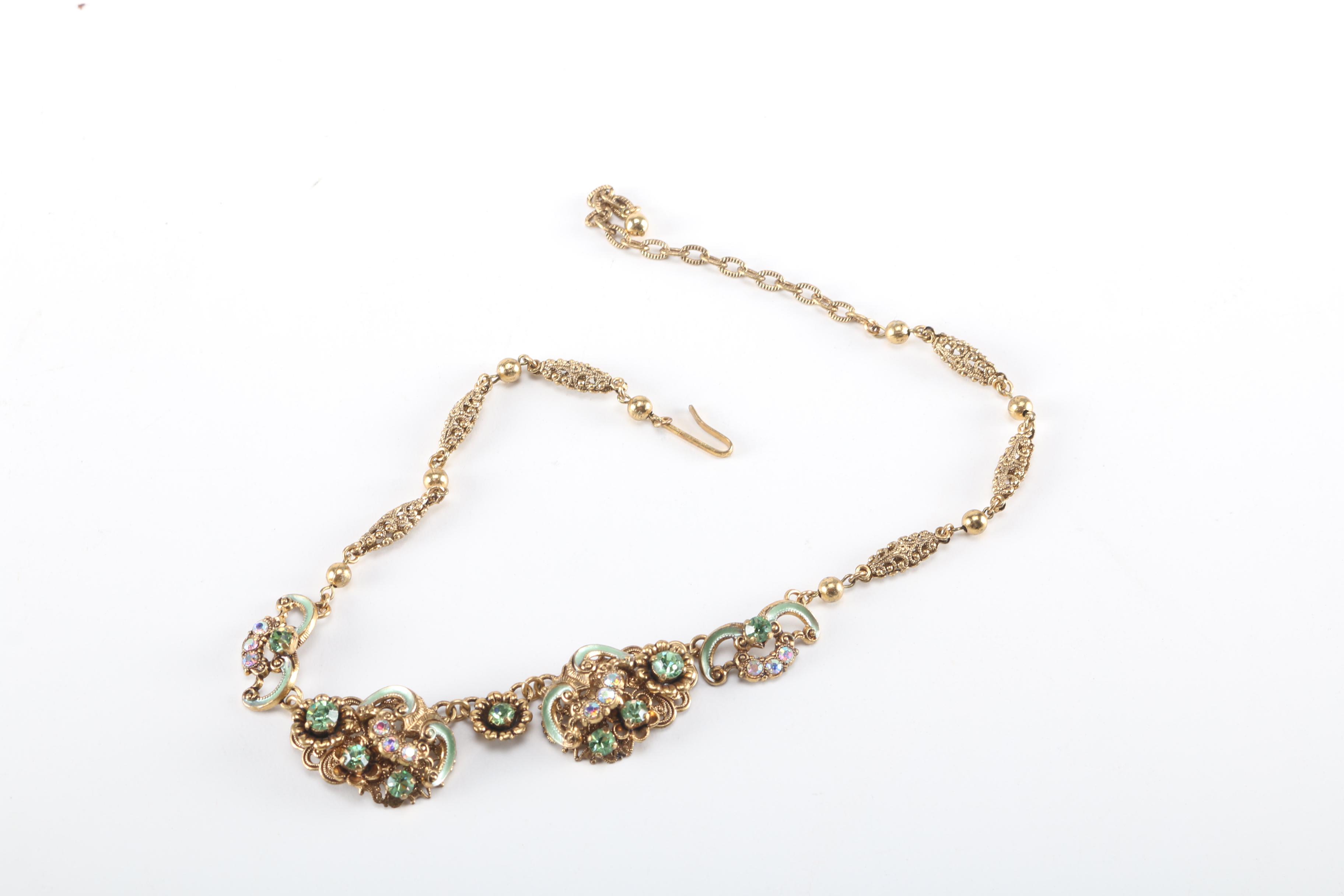 Rhinestone Jewelry Including Poggi Paris Necklace