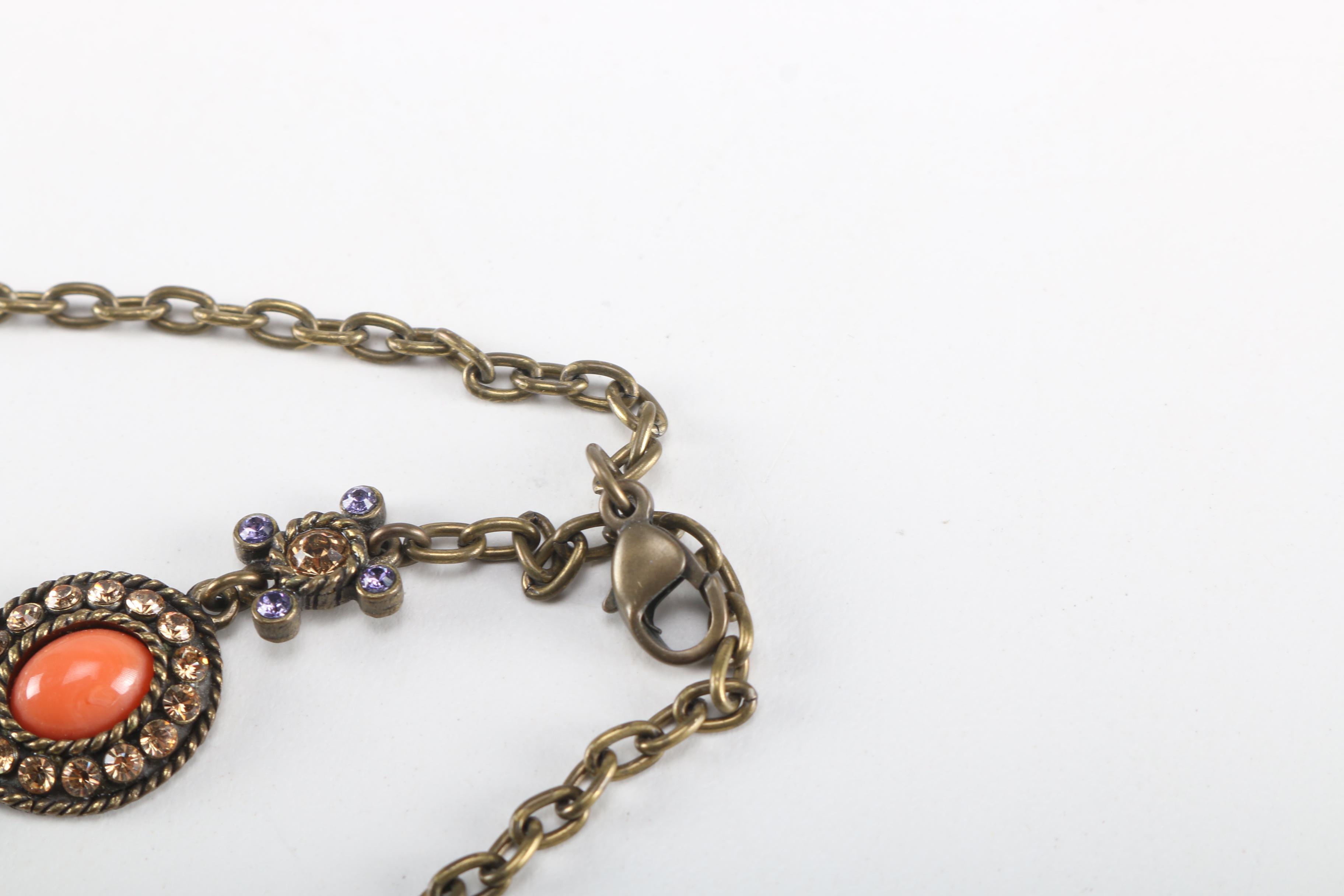 Rhinestone Jewelry Including Poggi Paris Necklace