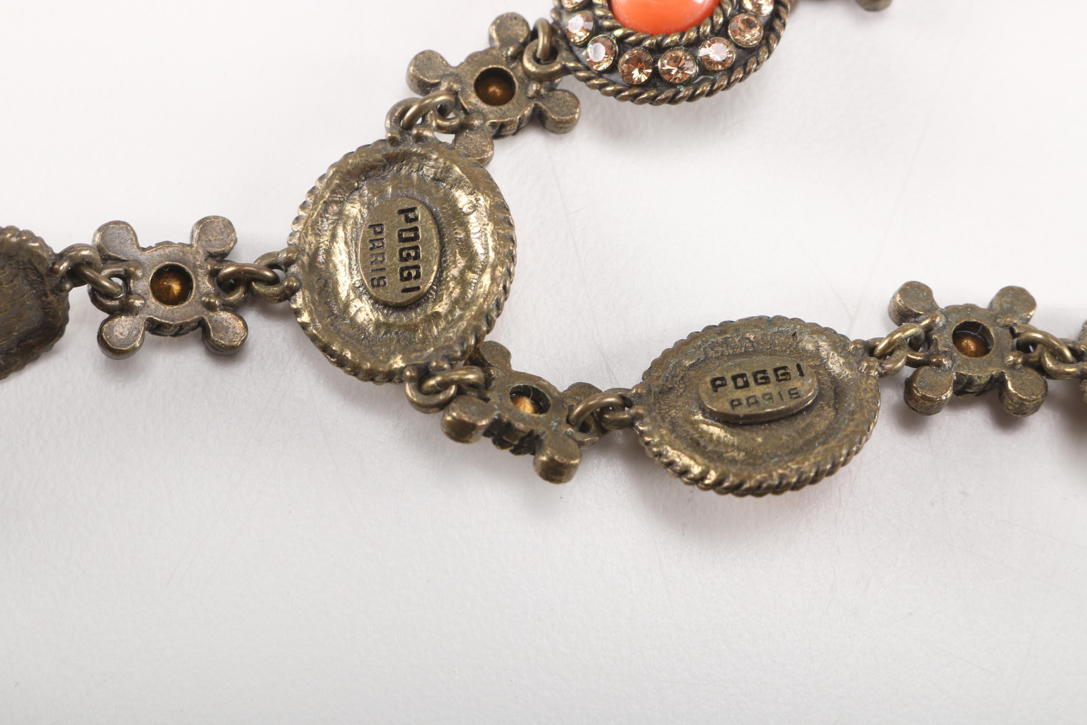 Rhinestone Jewelry Including Poggi Paris Necklace