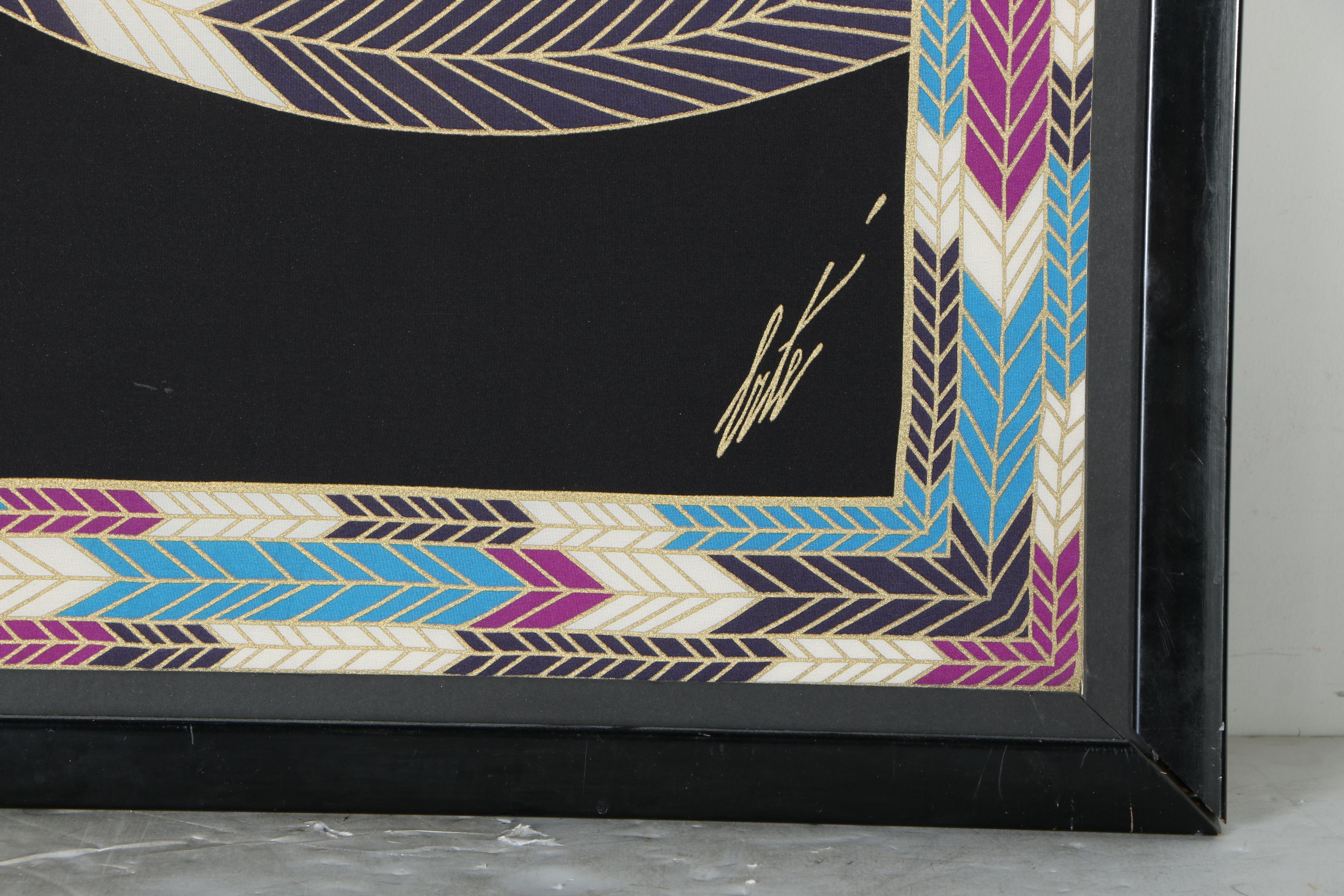 Erte Serigraph on Silk "The Nile"