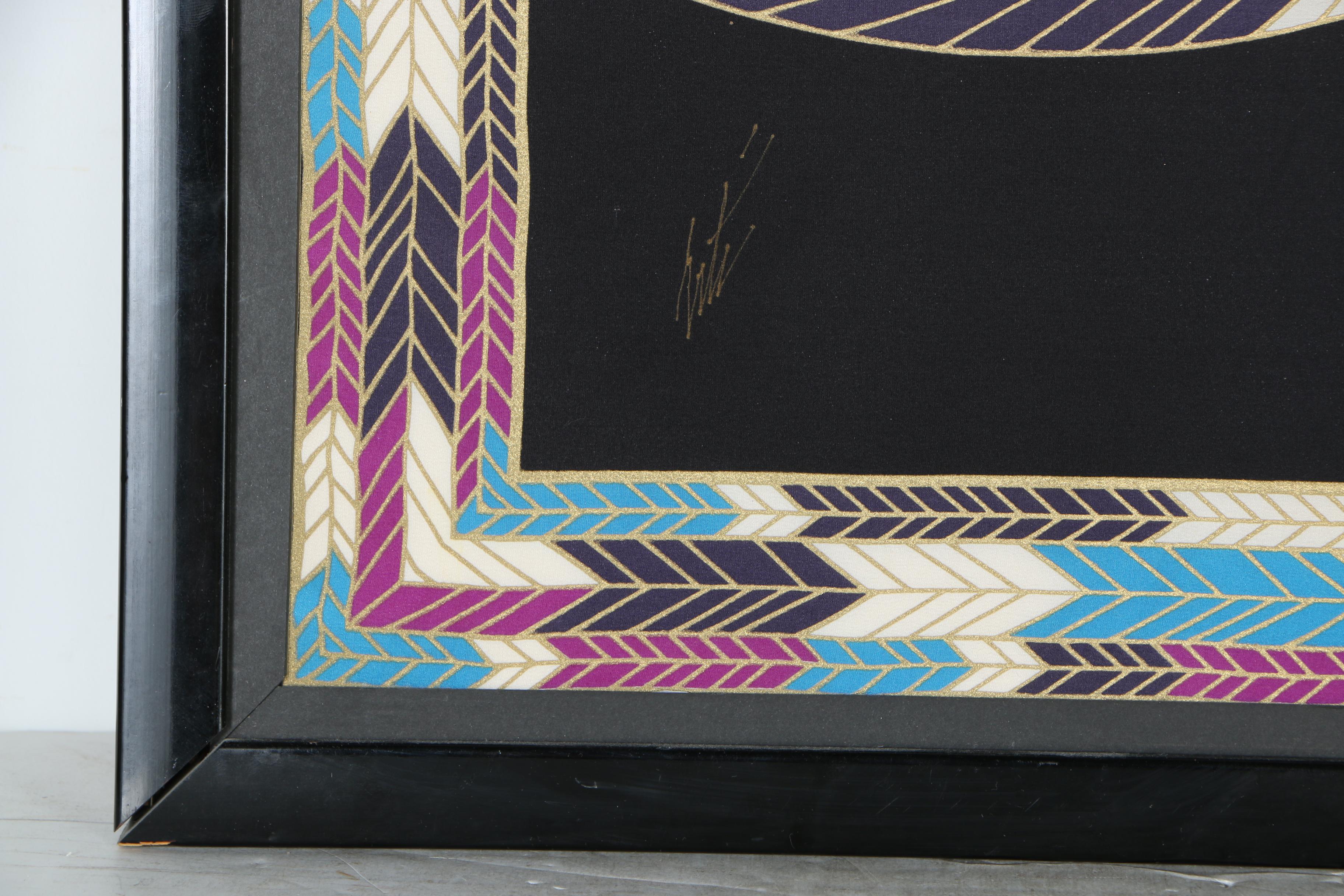 Erte Serigraph on Silk "The Nile"