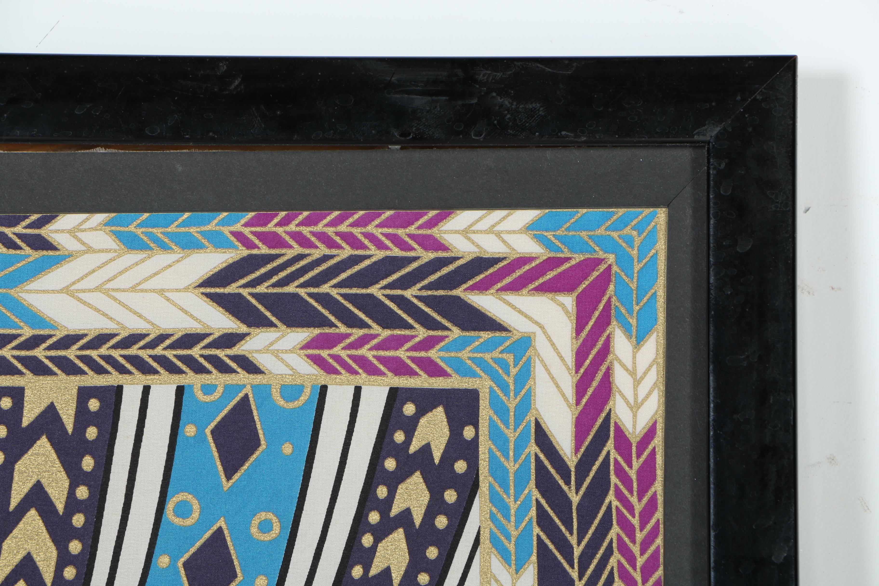 Erte Serigraph on Silk "The Nile"