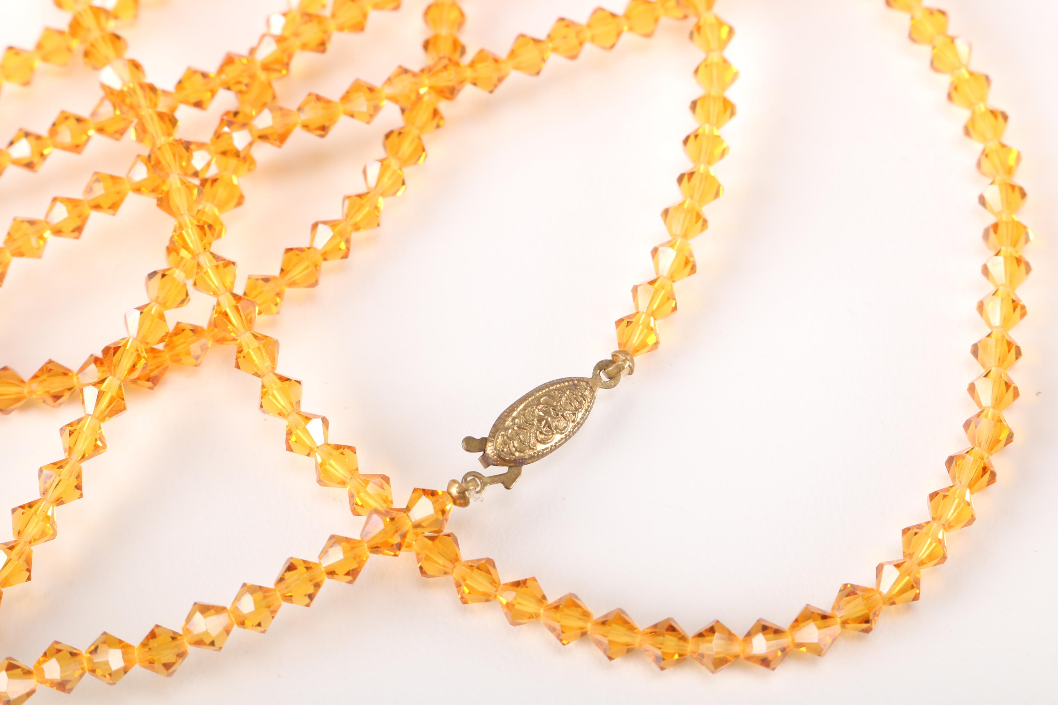 Costume Jewelry Including Coral and Amber