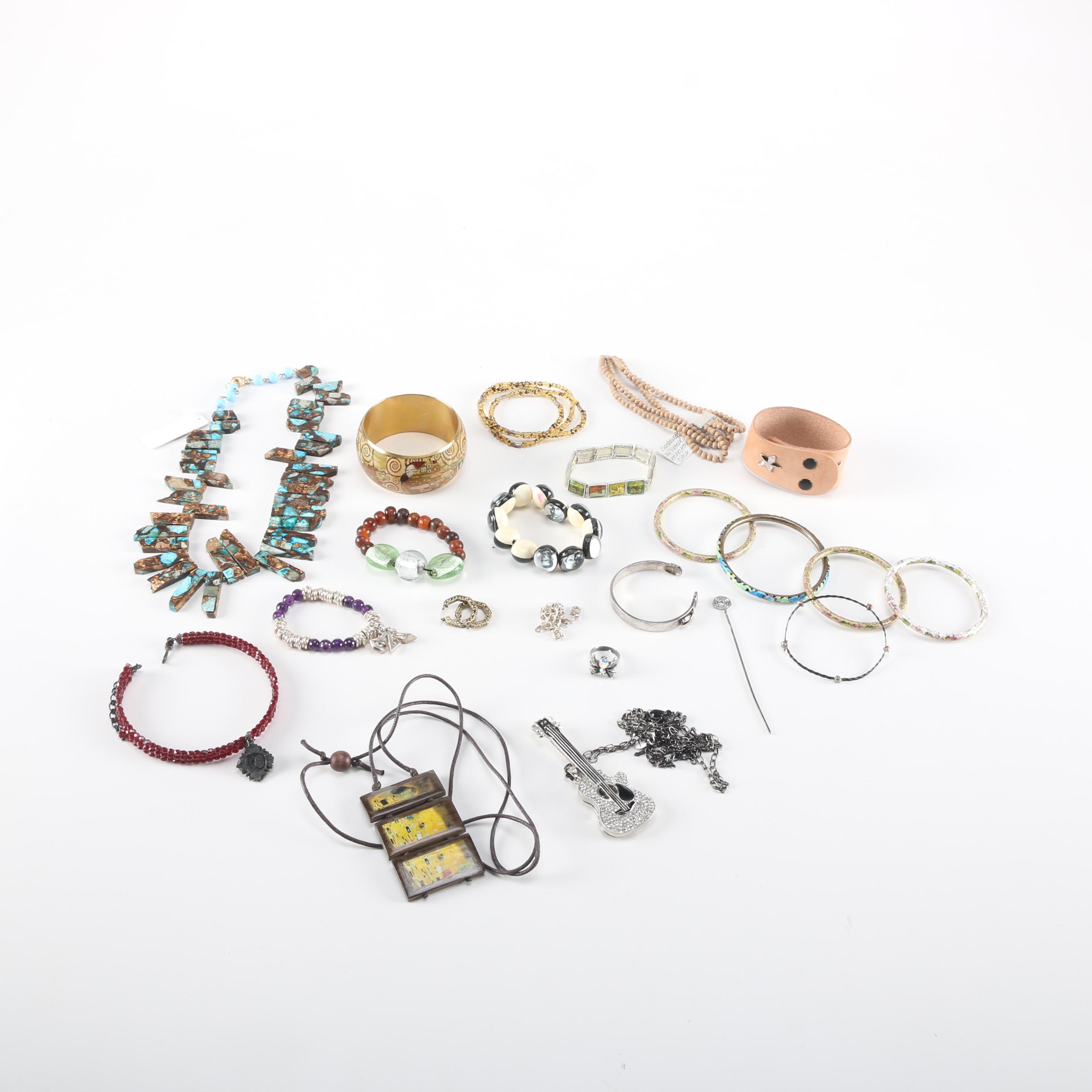 Costume Jewelry Including Celebrity Icon Bracelet