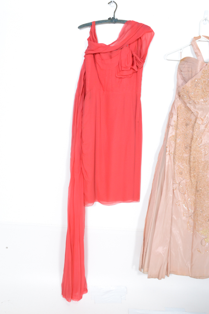 Vintage Circa 1950s Evening Dresses Including Howard Greer