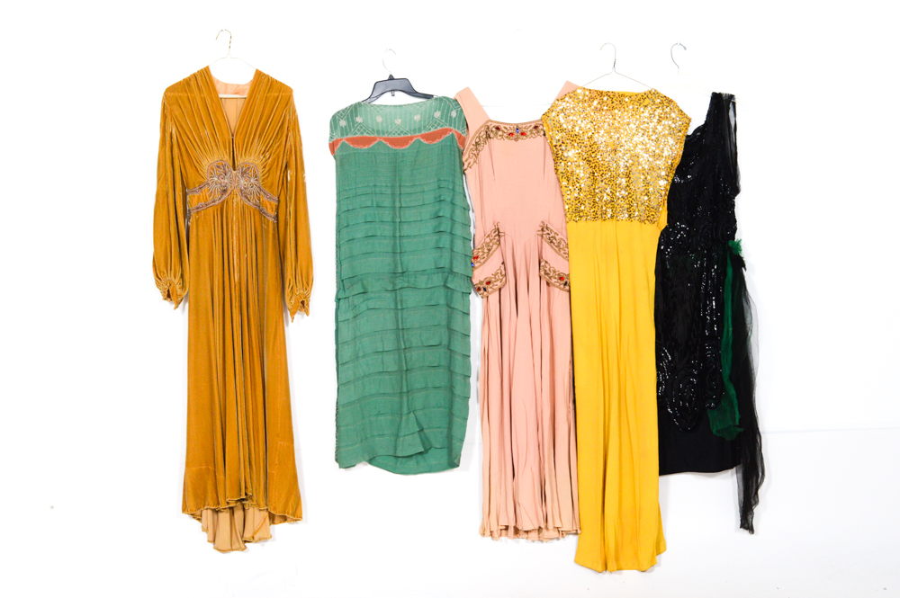 Women's Vintage Beaded Evening Gowns