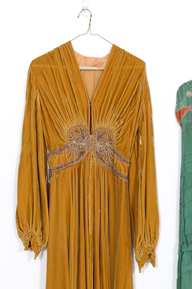 Women's Vintage Beaded Evening Gowns