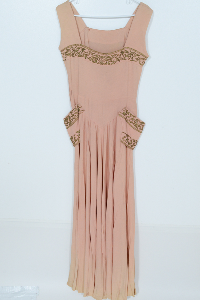 Women's Vintage Beaded Evening Gowns