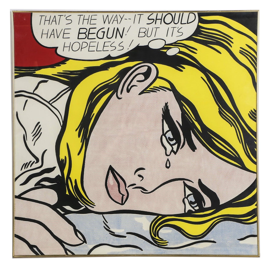 Serigraph on Paper After Roy Lichtenstein "That's The Way -- It Should Have Begun! But It's Hopeless!"