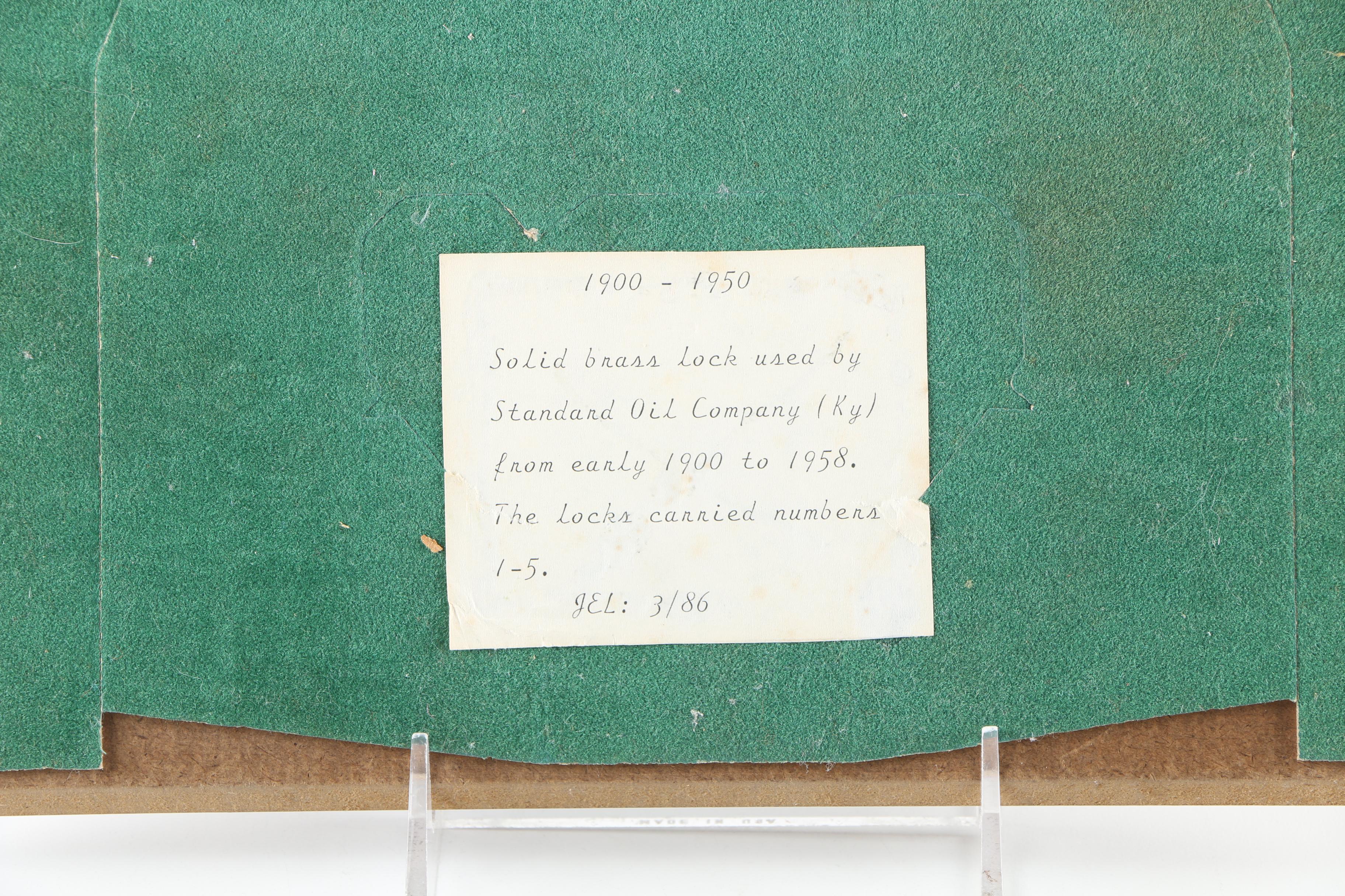 Locks from Standard Oil Company and the S.S. United States Ship