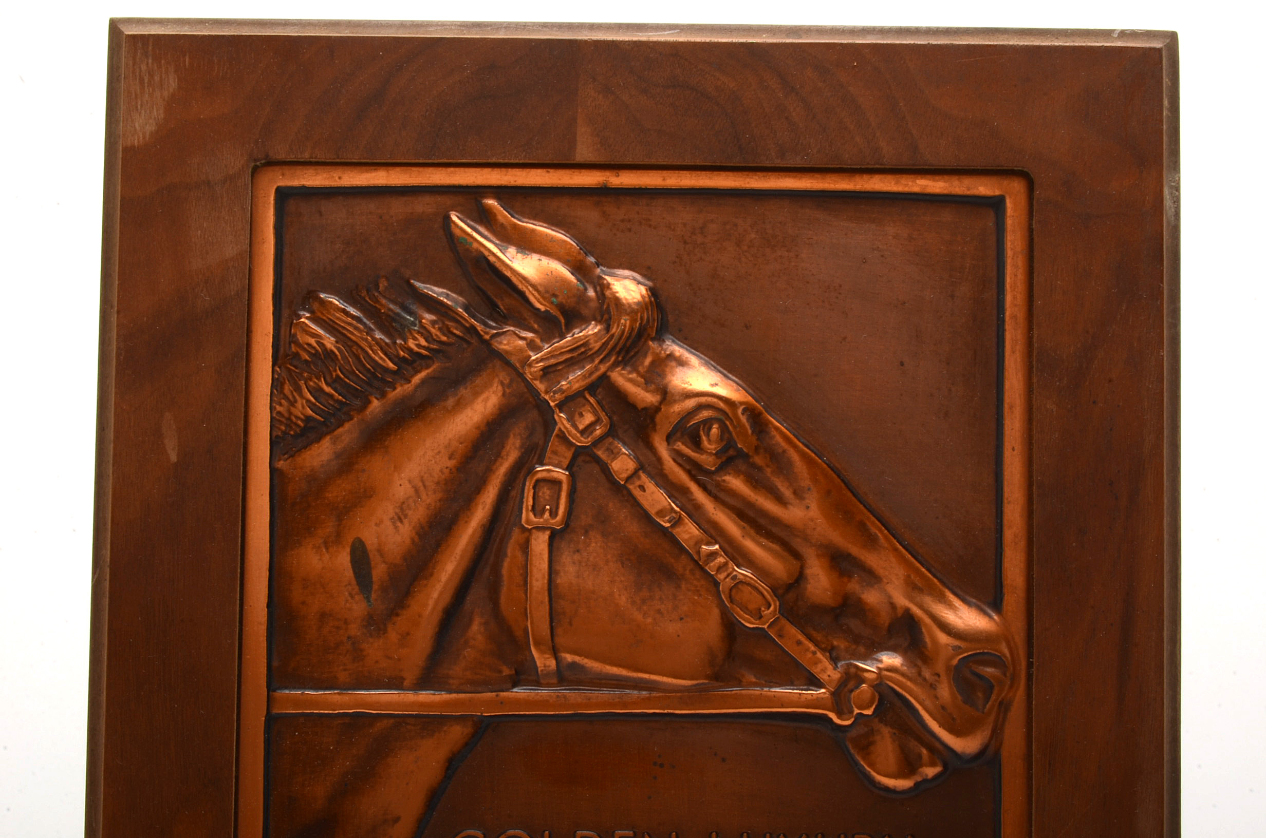 Signed Copper Burger Beer Sign