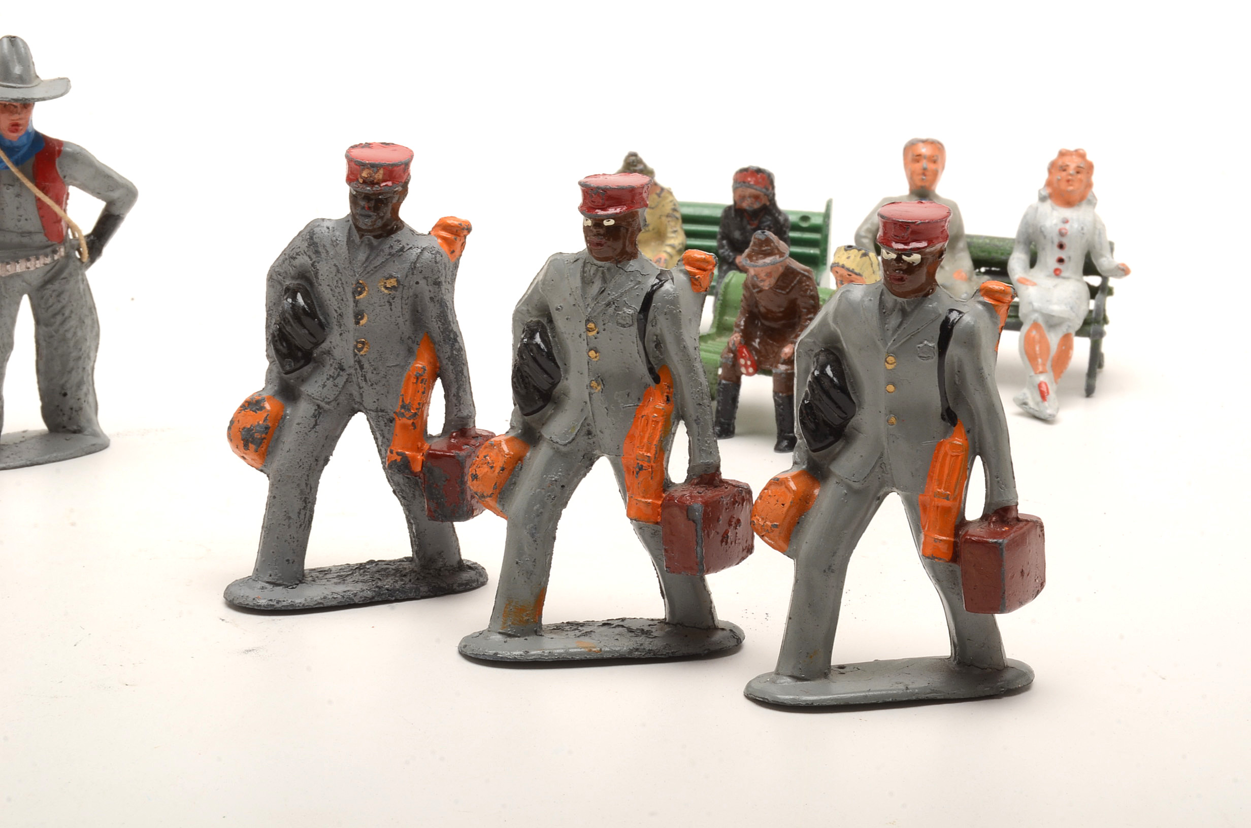 Collection of Vintage Lead Figures