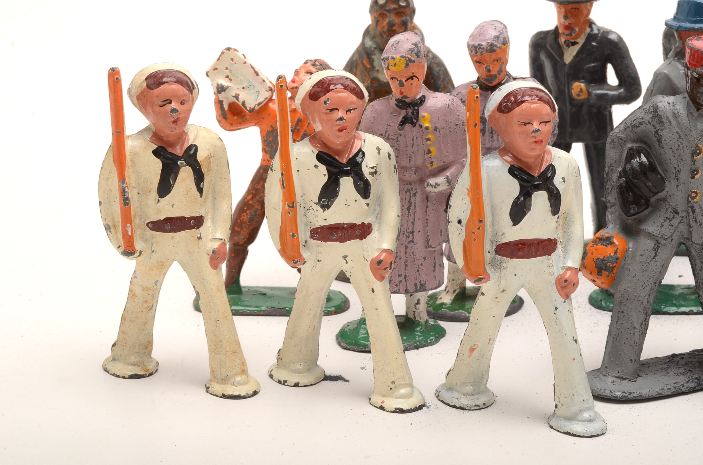 Collection of Vintage Lead Figures