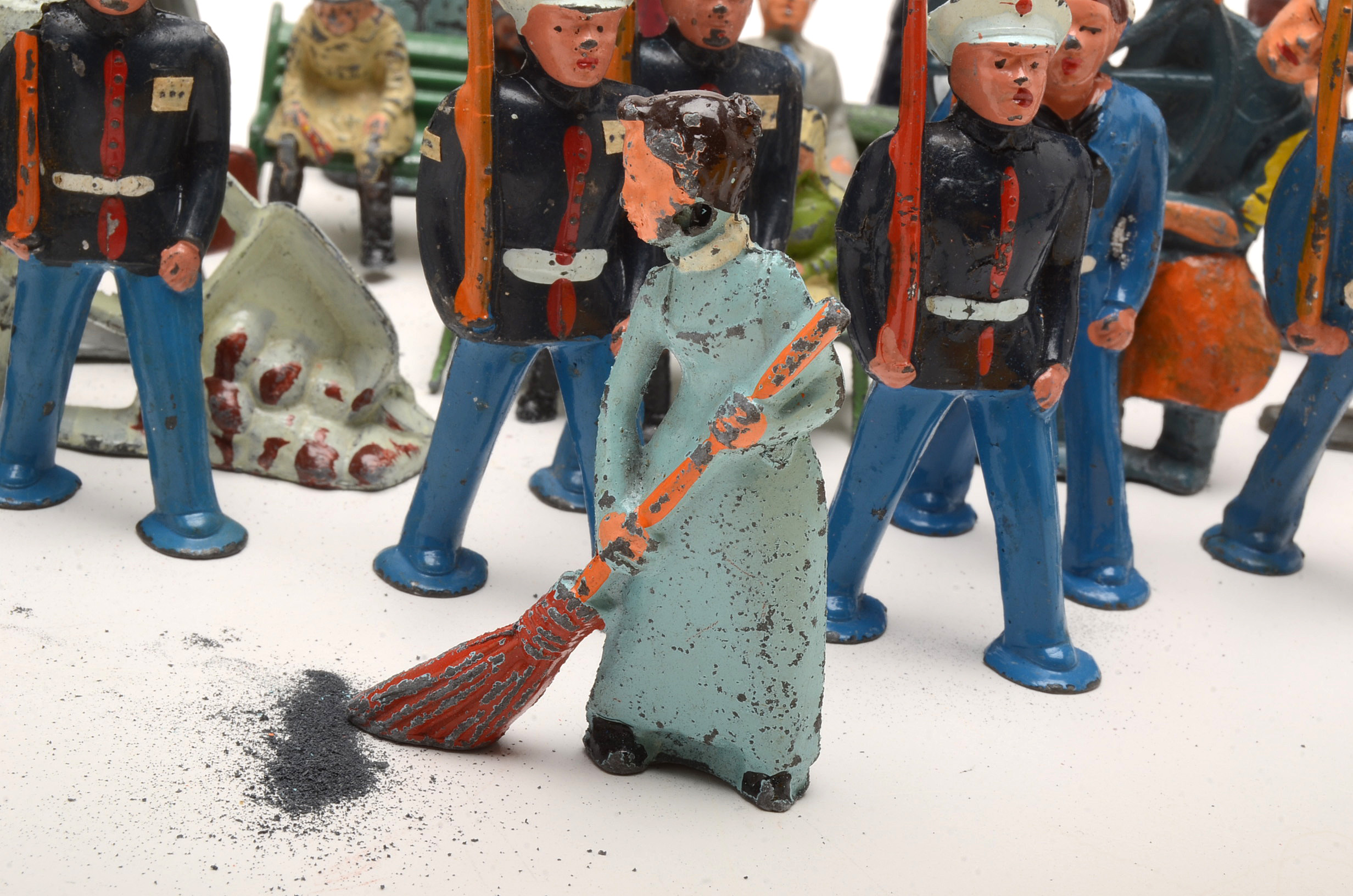 Collection of Vintage Lead Figures