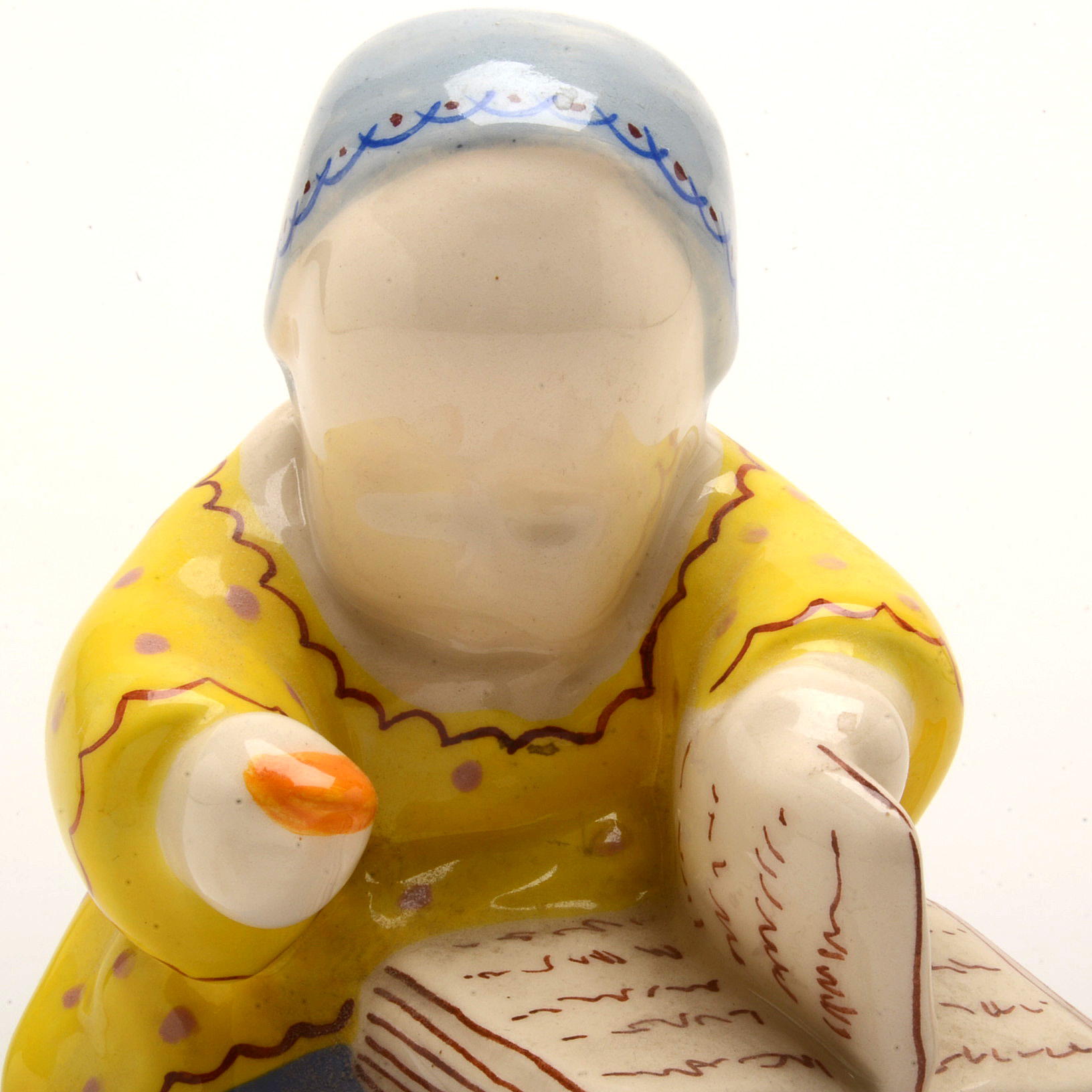 Henriot Quimper "Baby with Book" by Berthe Savigny