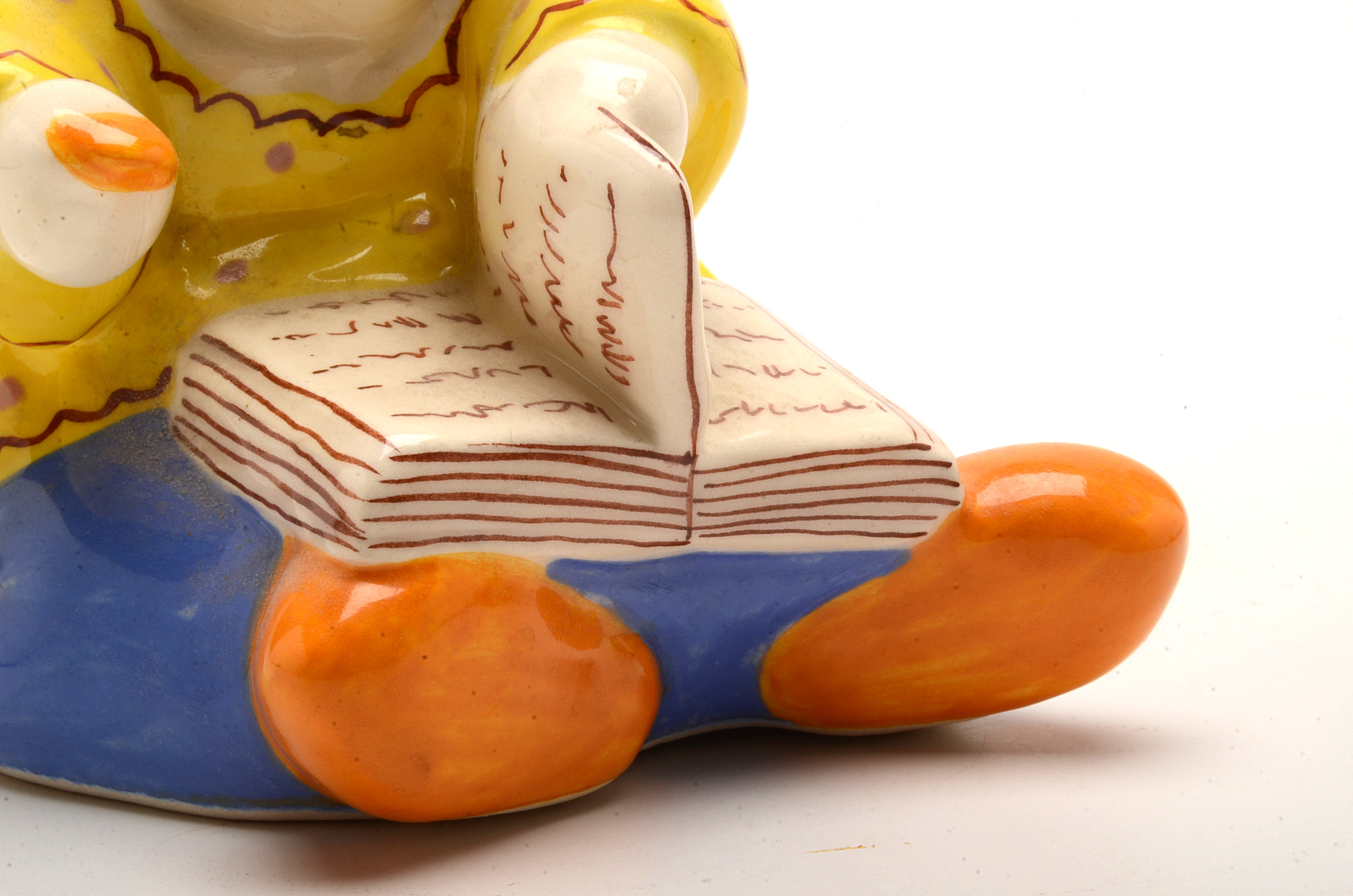 Henriot Quimper "Baby with Book" by Berthe Savigny