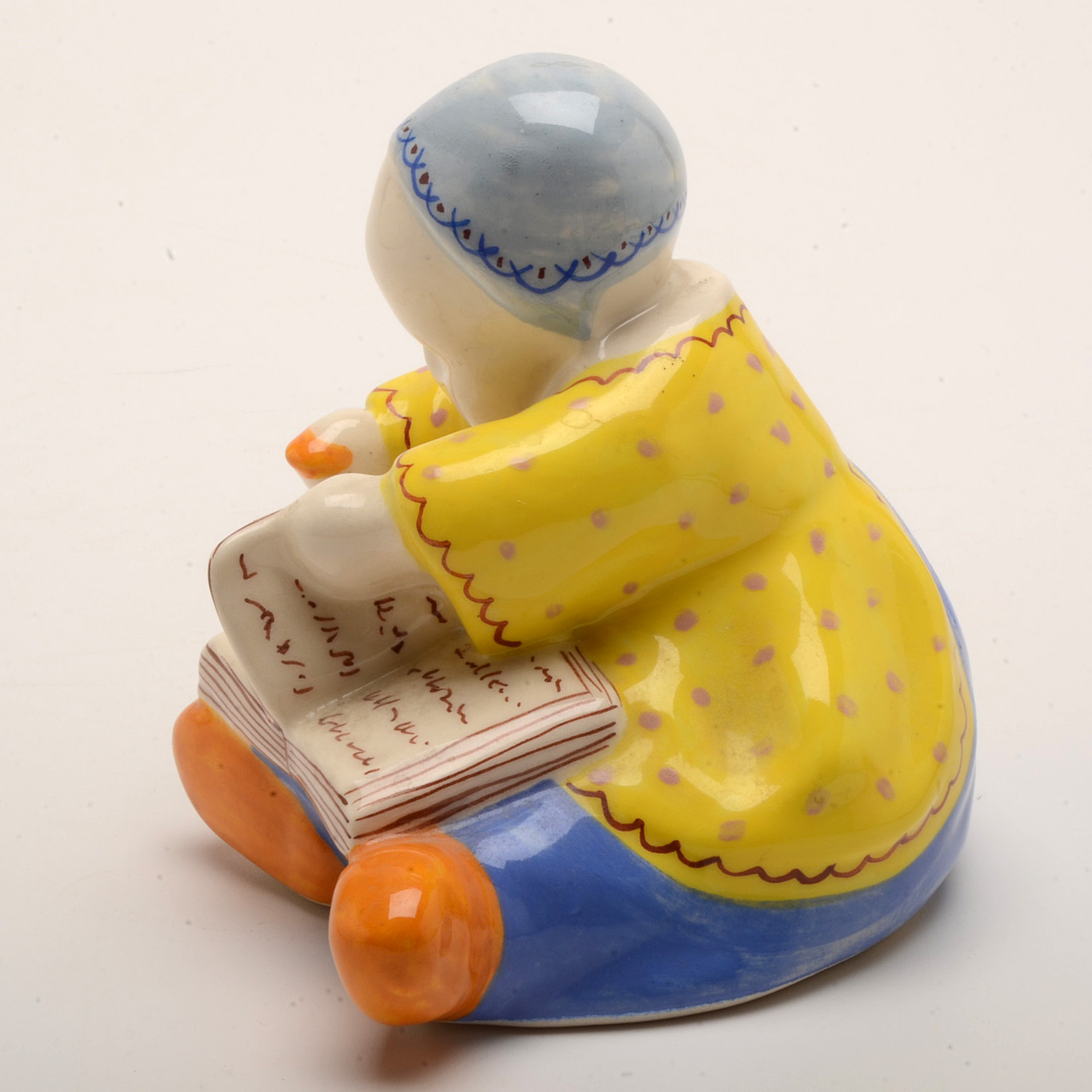 Henriot Quimper "Baby with Book" by Berthe Savigny