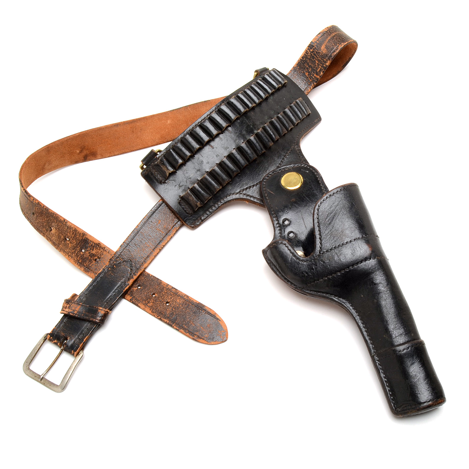 Jay-Pee Spring Clip Safety Holster with Bullet Loops and Belt