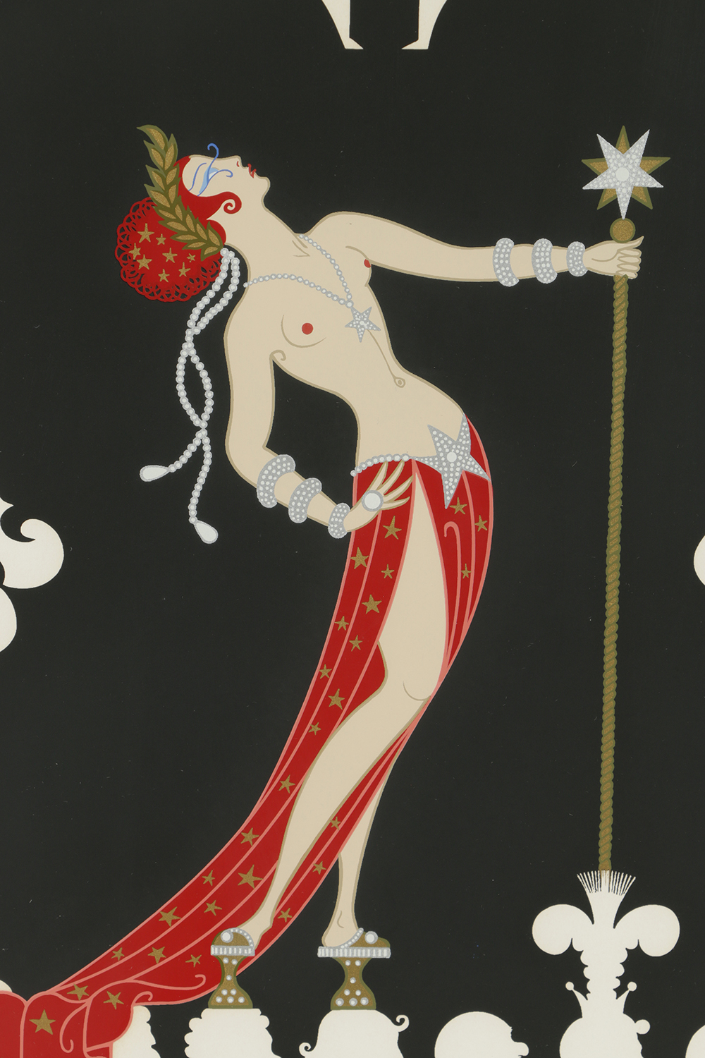 Erté Limited Edition Serigraph with Foil Embellishments "Pride"