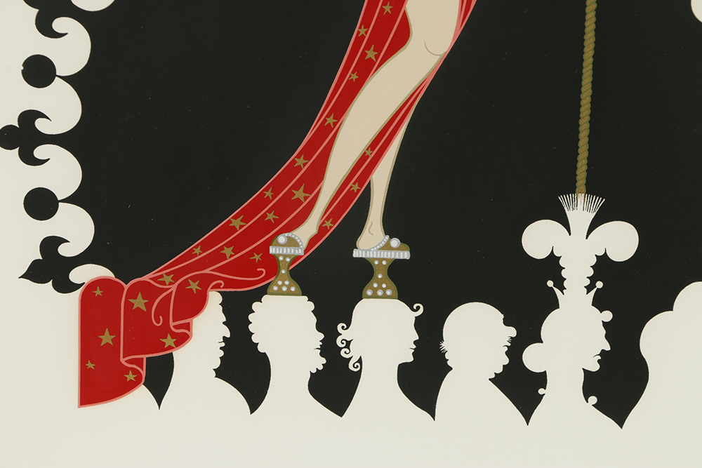 Erté Limited Edition Serigraph with Foil Embellishments "Pride"