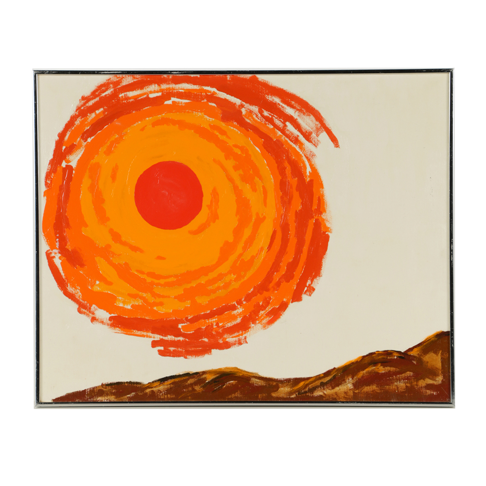 Acrylic Painting on Canvas of Abstract Landscape