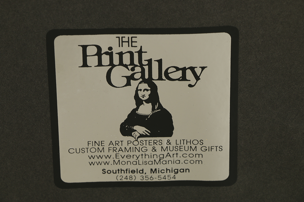 Donald Brun Lithograph on Paper "Semperit, Sport Reifen"