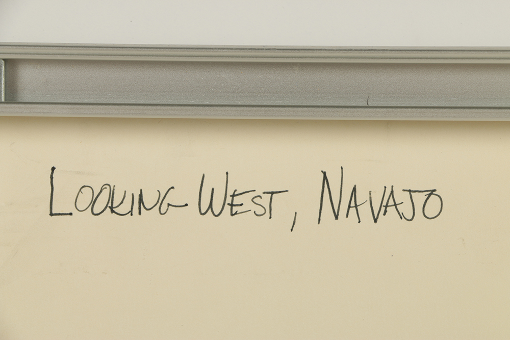 Harold Larson Watercolor Painting on Paper "Looking West, Navajo"
